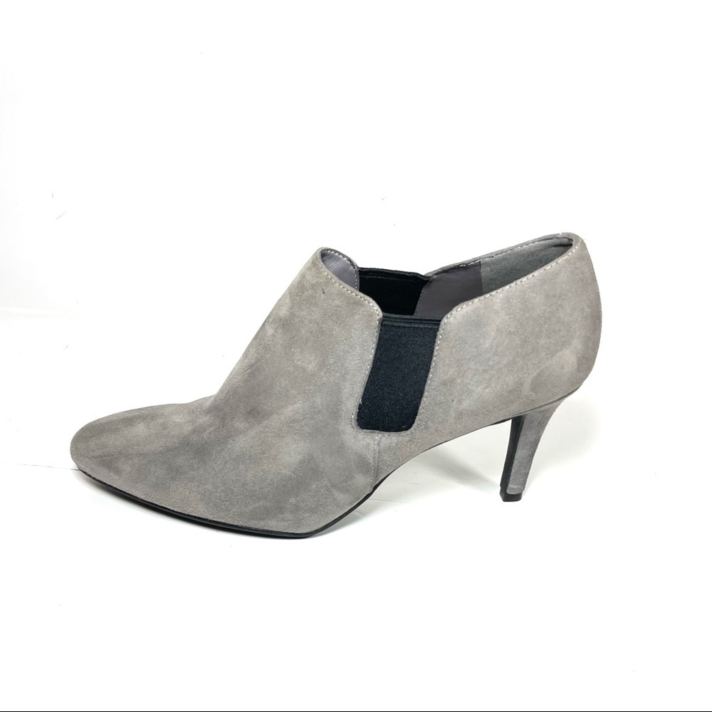 Cole Haan Signature Women’s Booties Pointed Toe Gray Suede‎ size 9 B